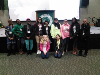 Participants with our guest speaker Ariana Tyson.